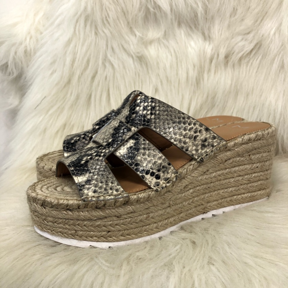 Marc Fisher Python Snakeskin Robbyn Espadrille 8.5 - image 1